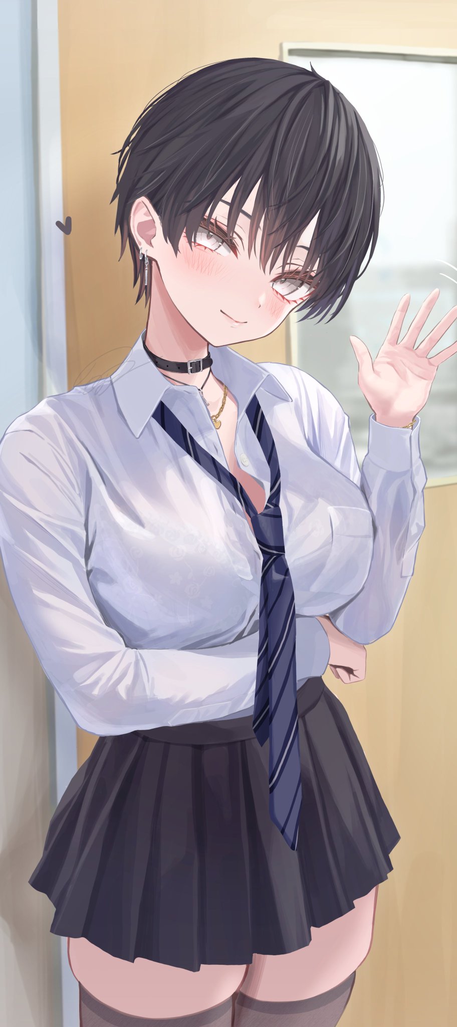 二次元# 四目相对就会挥手的假小子 画师:norio2
