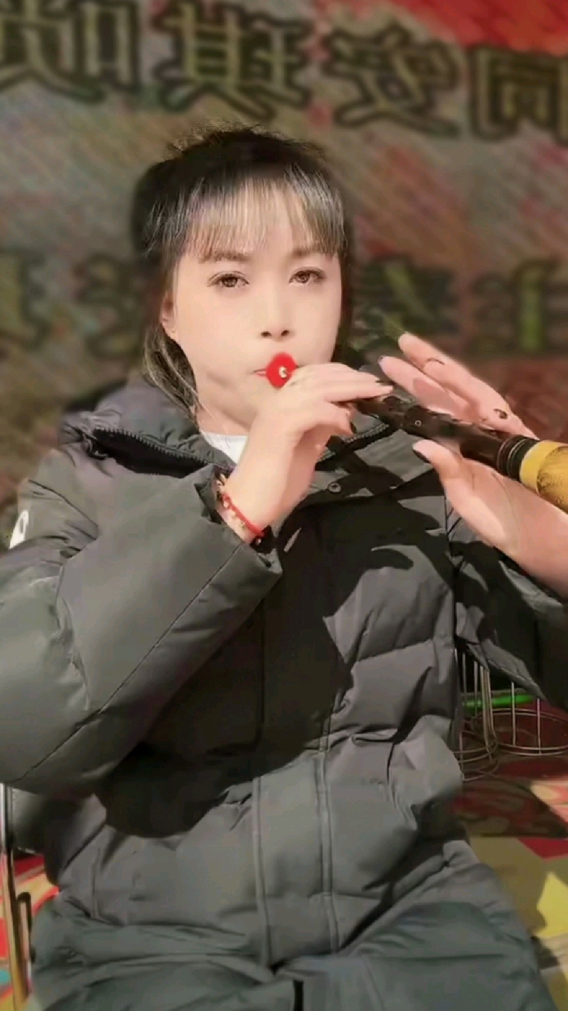 又美又飒女鼓匠,唢呐吹奏家乡戏