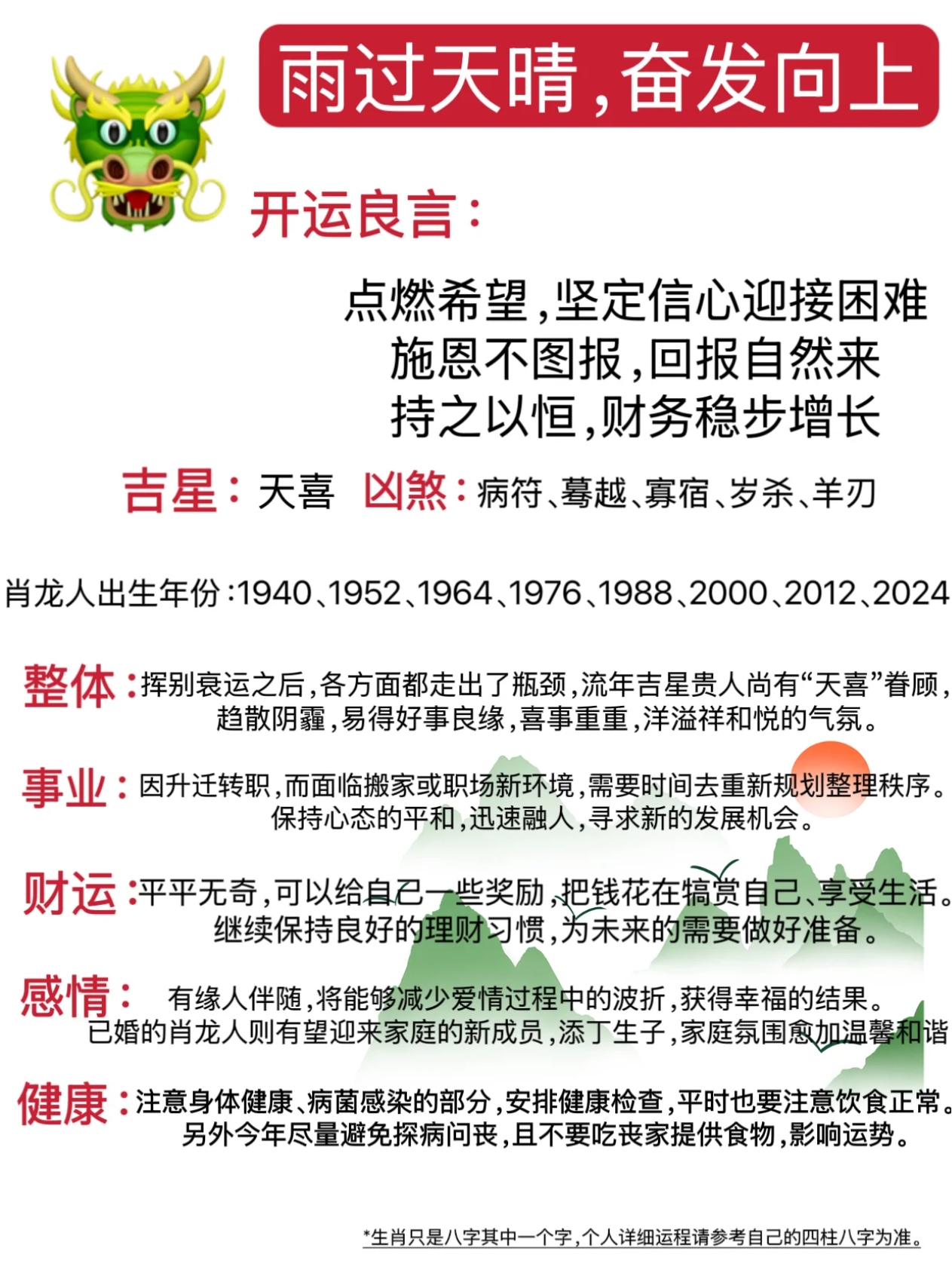 生肖龙2000年运势怎样(属龙人2000年运势运程)