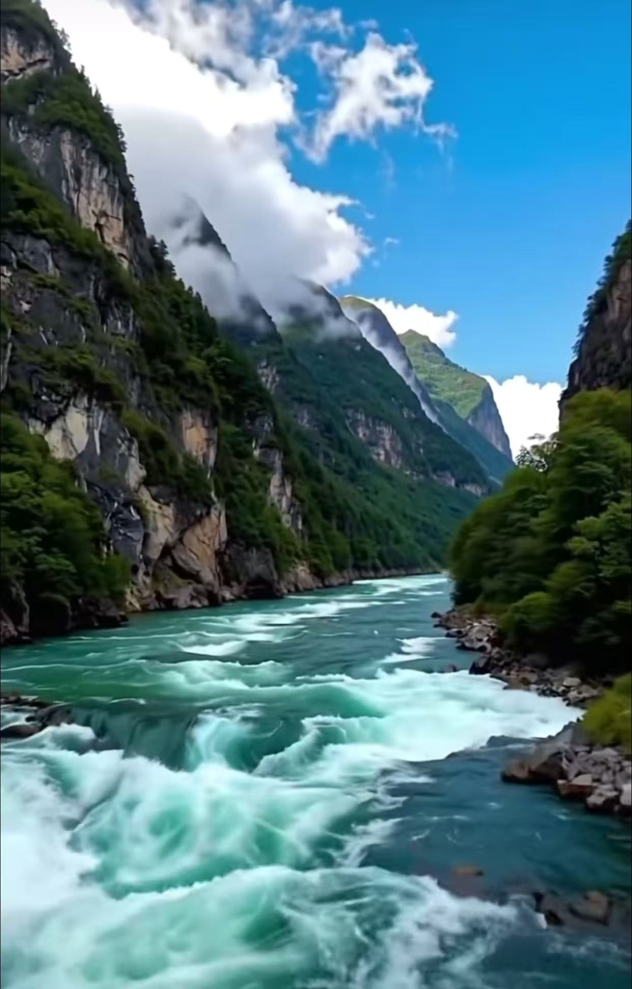 却也被这壮阔之景点燃心中豪情,人生当如这风景,无畏无惧,壮阔前行!