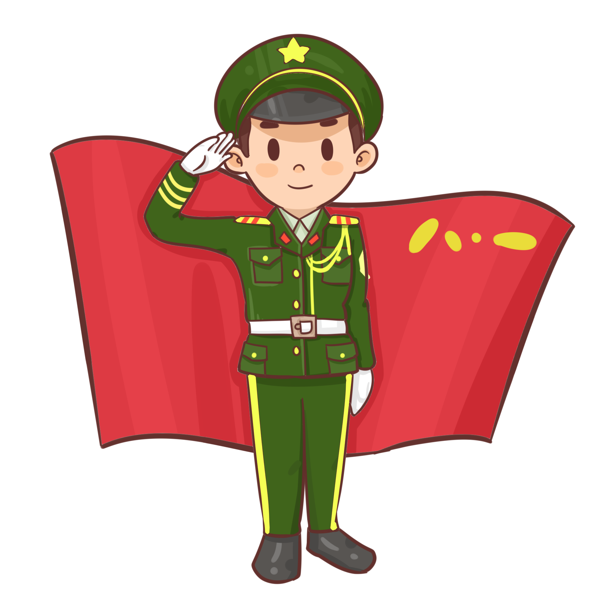 八一建军节卡通头像合集