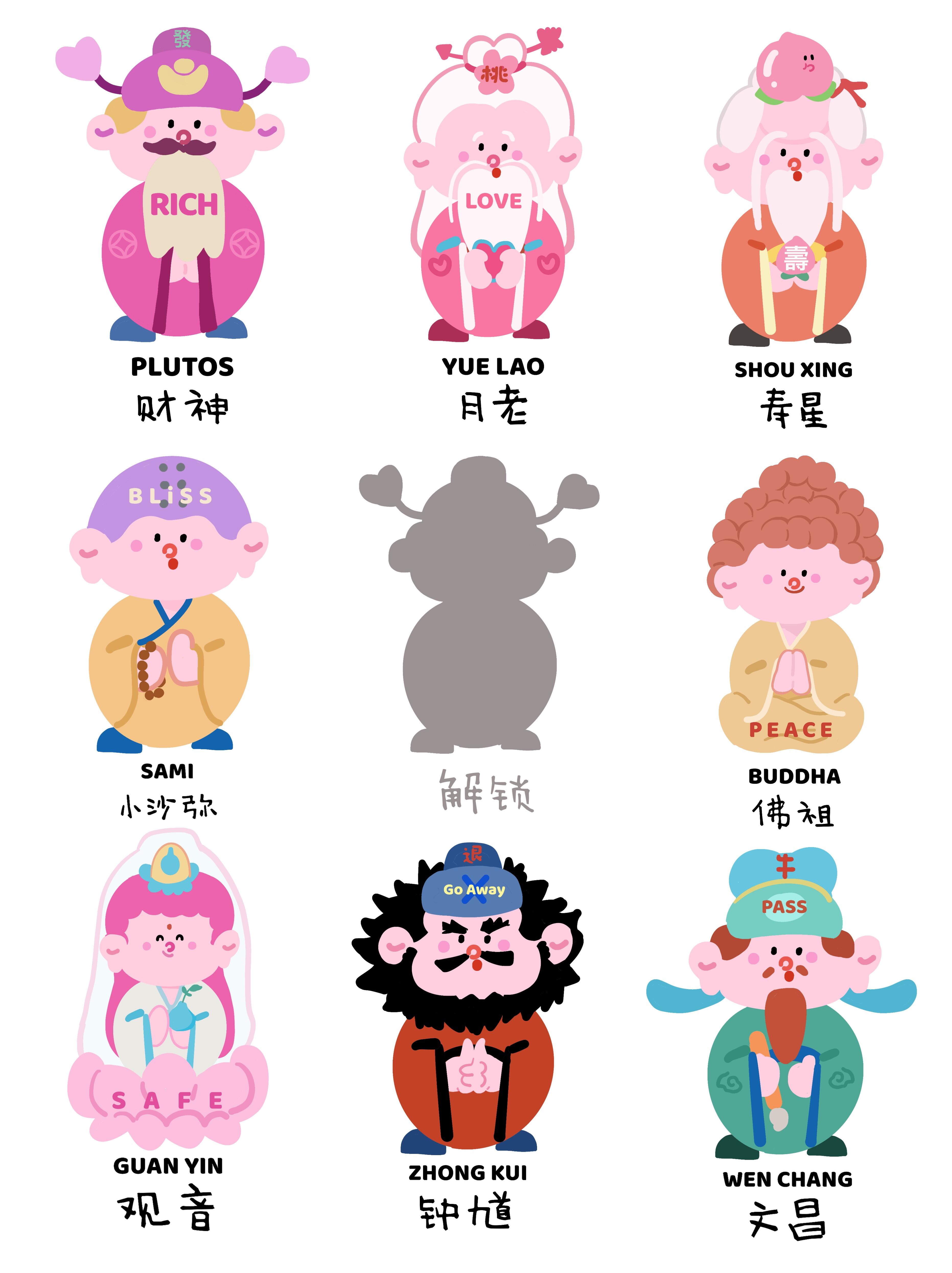 福神卡通图片财神图片可爱金榜题名的神明财神q版头像我要一张卡通的