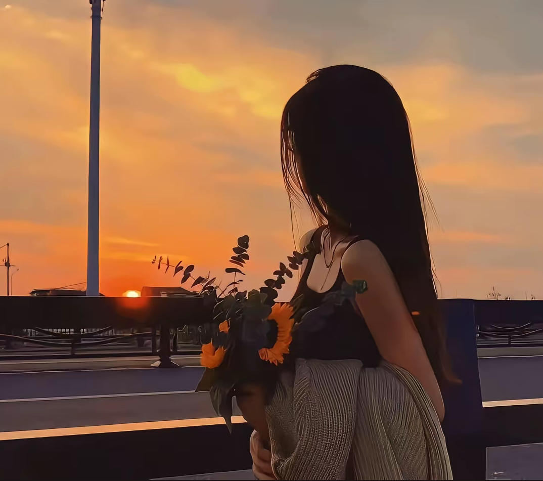 "61"张氛围感拉满女生头像不露脸背影风景美女头像温柔阳光治愈