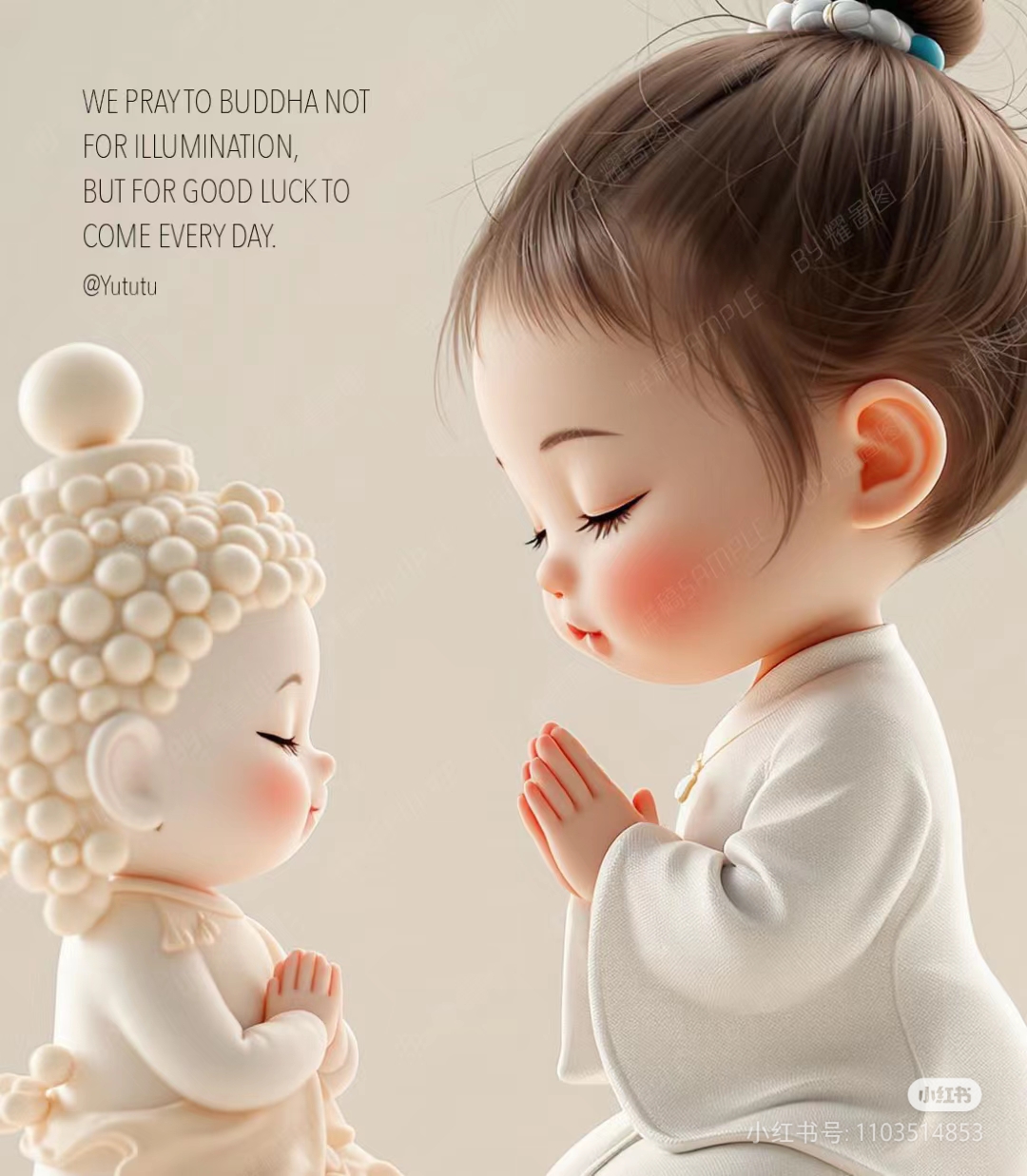 求佛   佛前长跪,心香袅袅.我以虔诚为引,愿岁月温柔以待