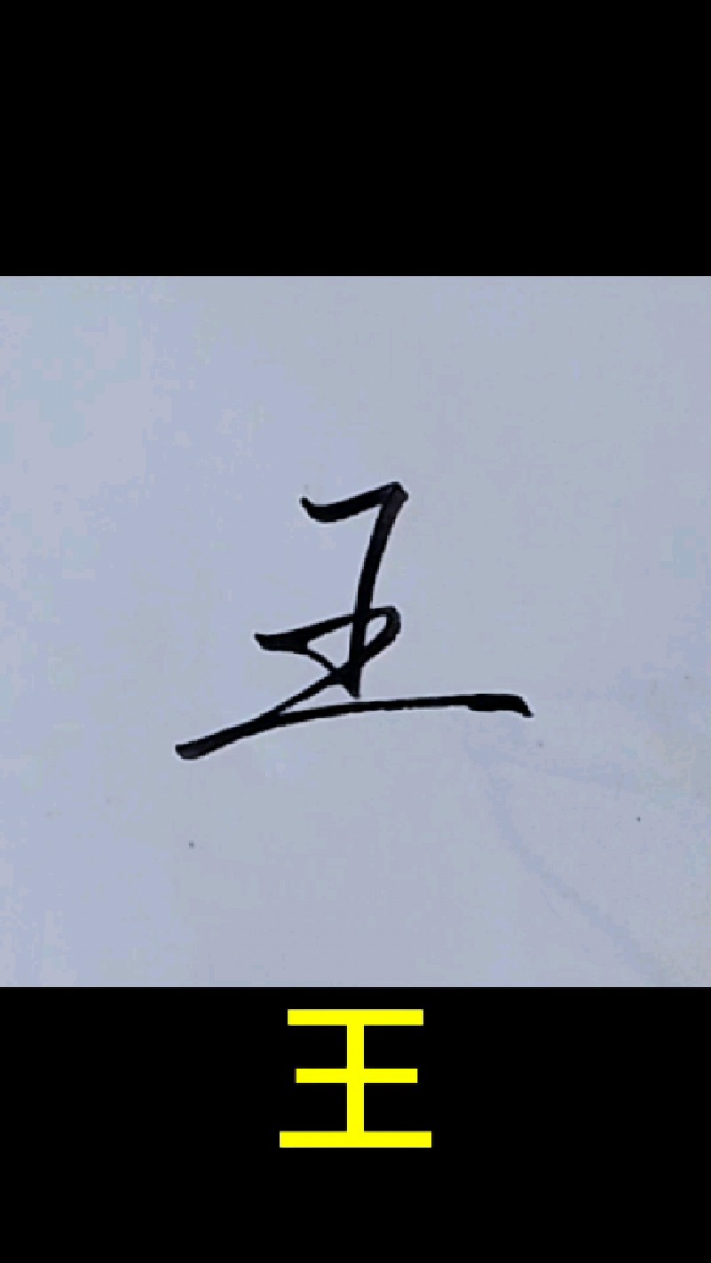 王姓行书漂亮写法