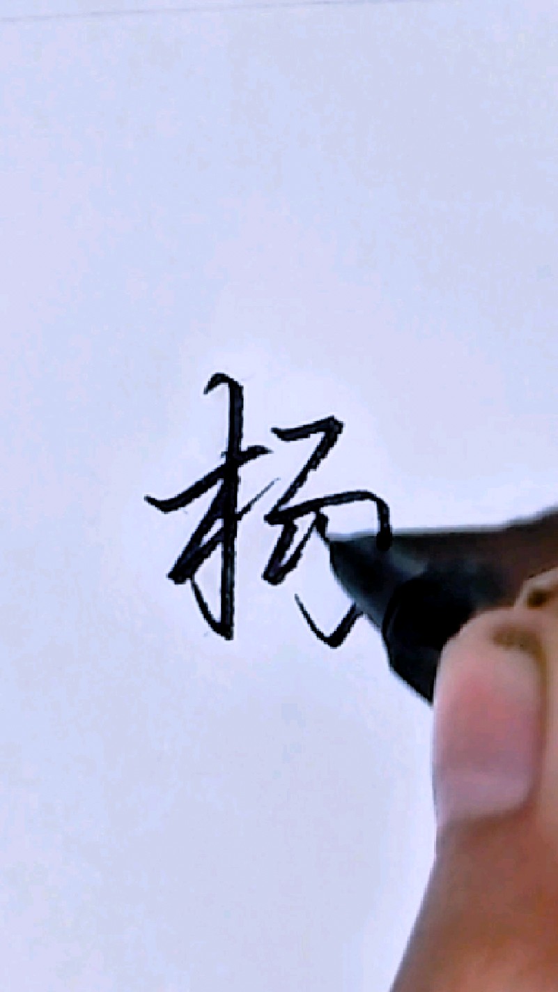 百家姓"杨"行书漂亮写法