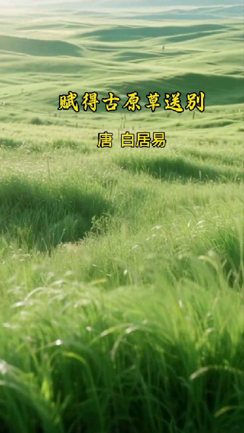 古诗词鉴赏之赋得古原草送别