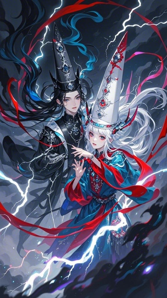 黑白无常降临,这气场谁能顶得住!#动态连更挑战