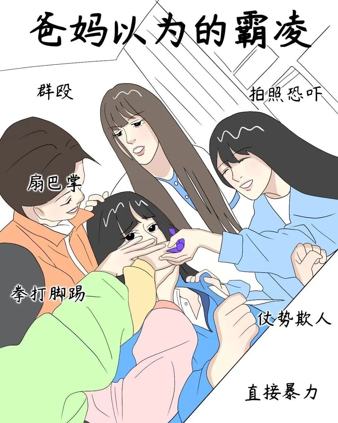 除肢体言语和网络霸凌突出网络便捷使