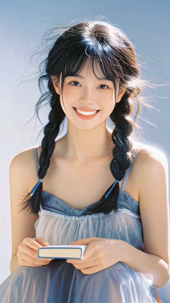 双麻花辫就是好看!