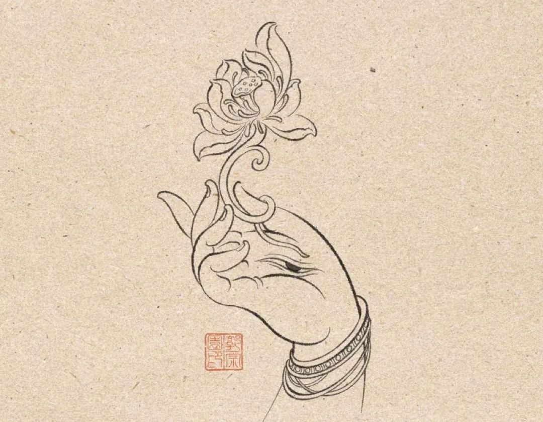 这六幅国画佛手,简单可爱又好学