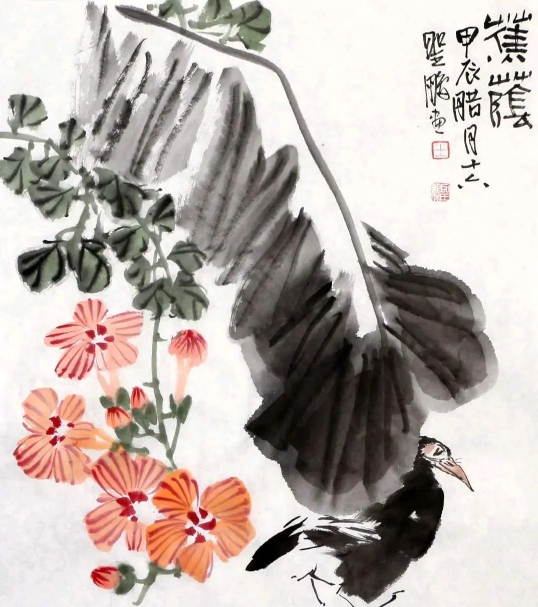 写意花鸟小品图,清风扑面,惟妙惟肖!