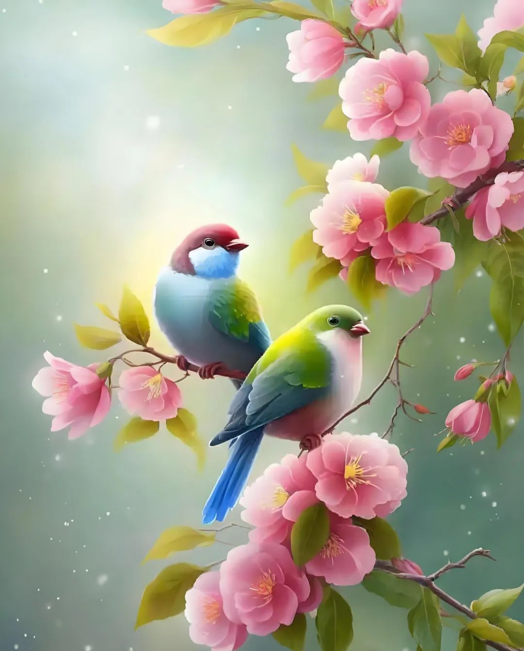 诗情画意:鸟语花香