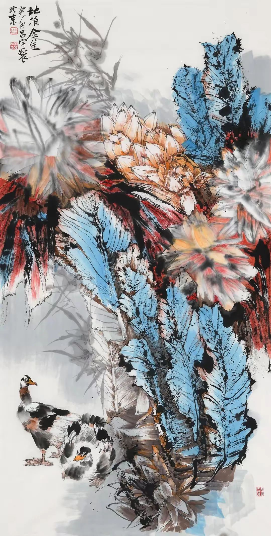 余昌宇写意花鸟,苍拙沉静,酣畅豪迈!