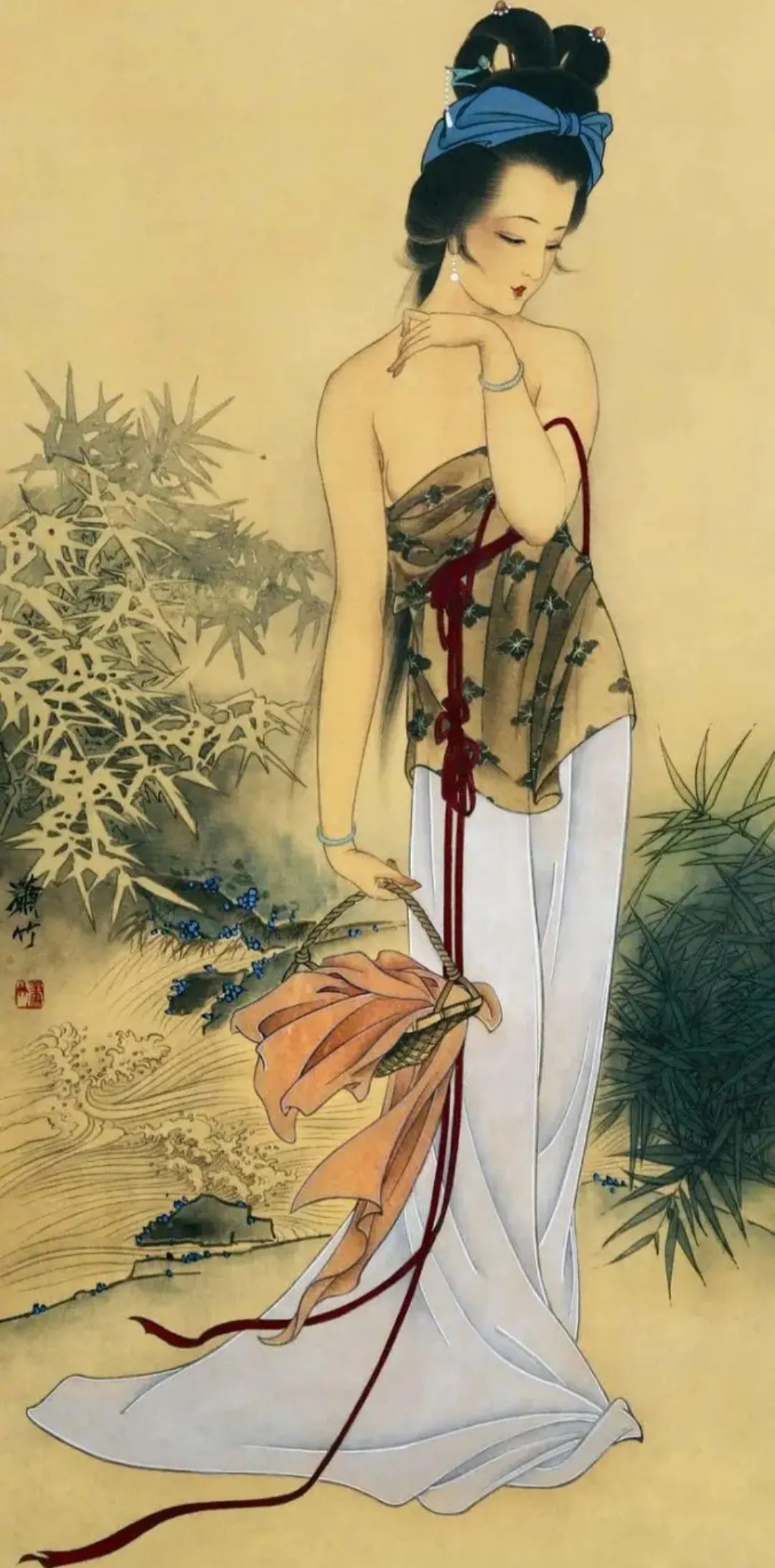 好漂亮的工笔仕女图!