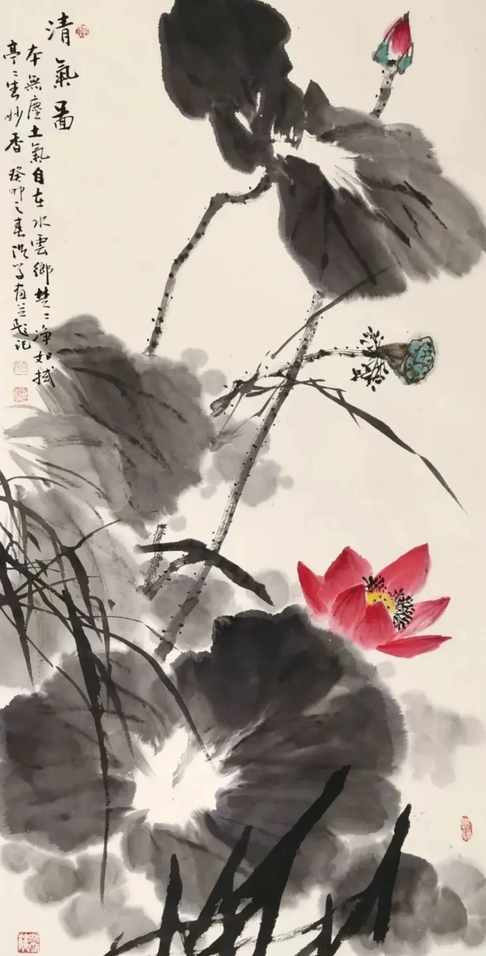 墨韵荷香:王洪学水墨荷花赏析