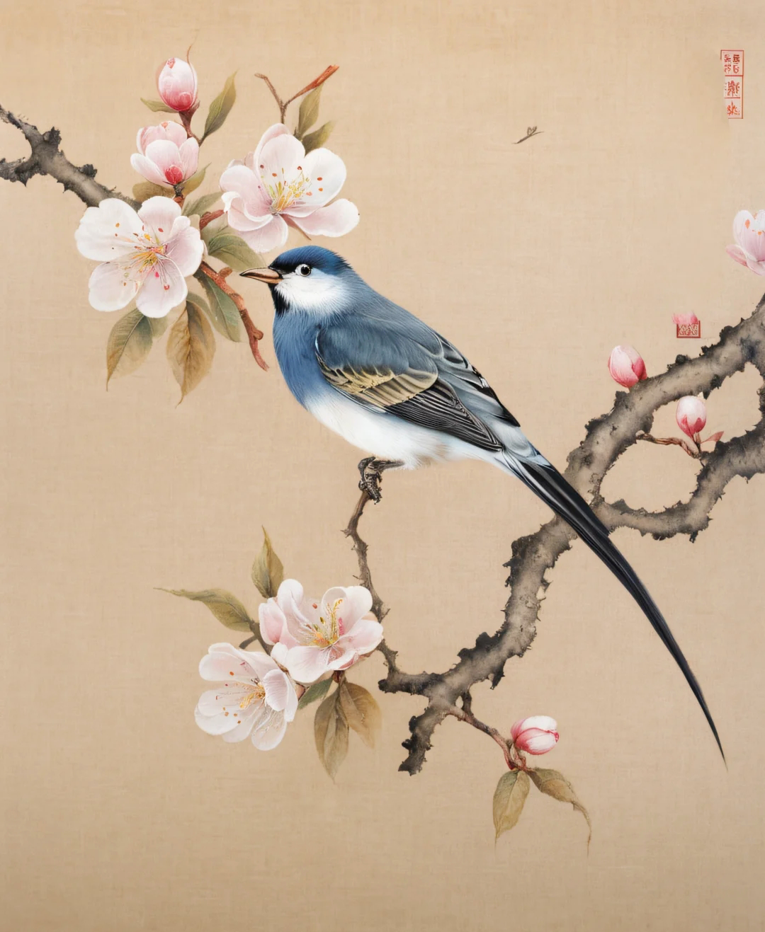 国画素材分享:花鸟局部,务必收藏