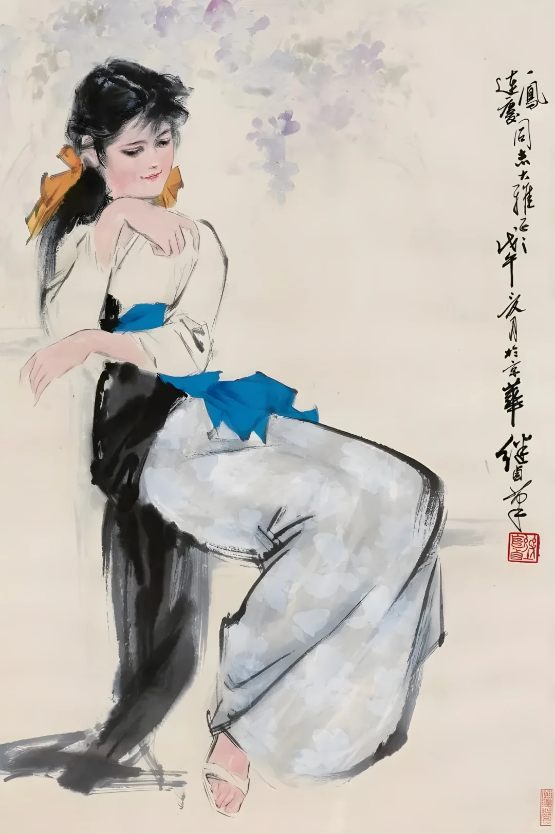 刘继卣仕女图欣赏:中西合璧的绘画大家