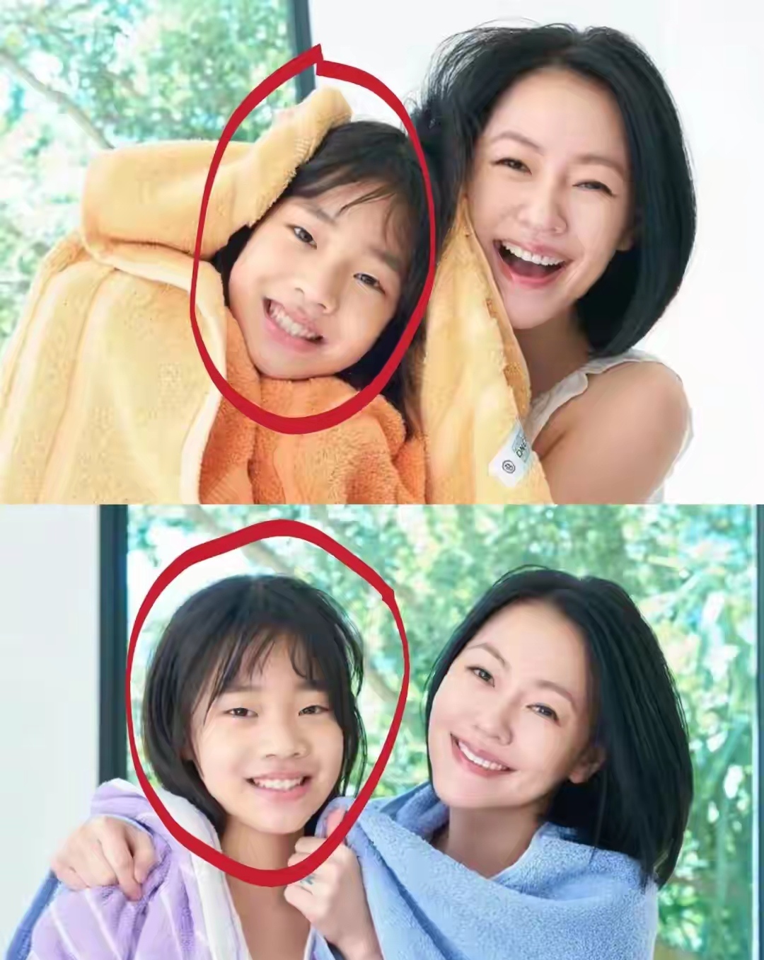 小s小女儿13岁鼻翼宽 朝天鼻随爸 长相大变样 单眼皮化成大眼烟熏妆