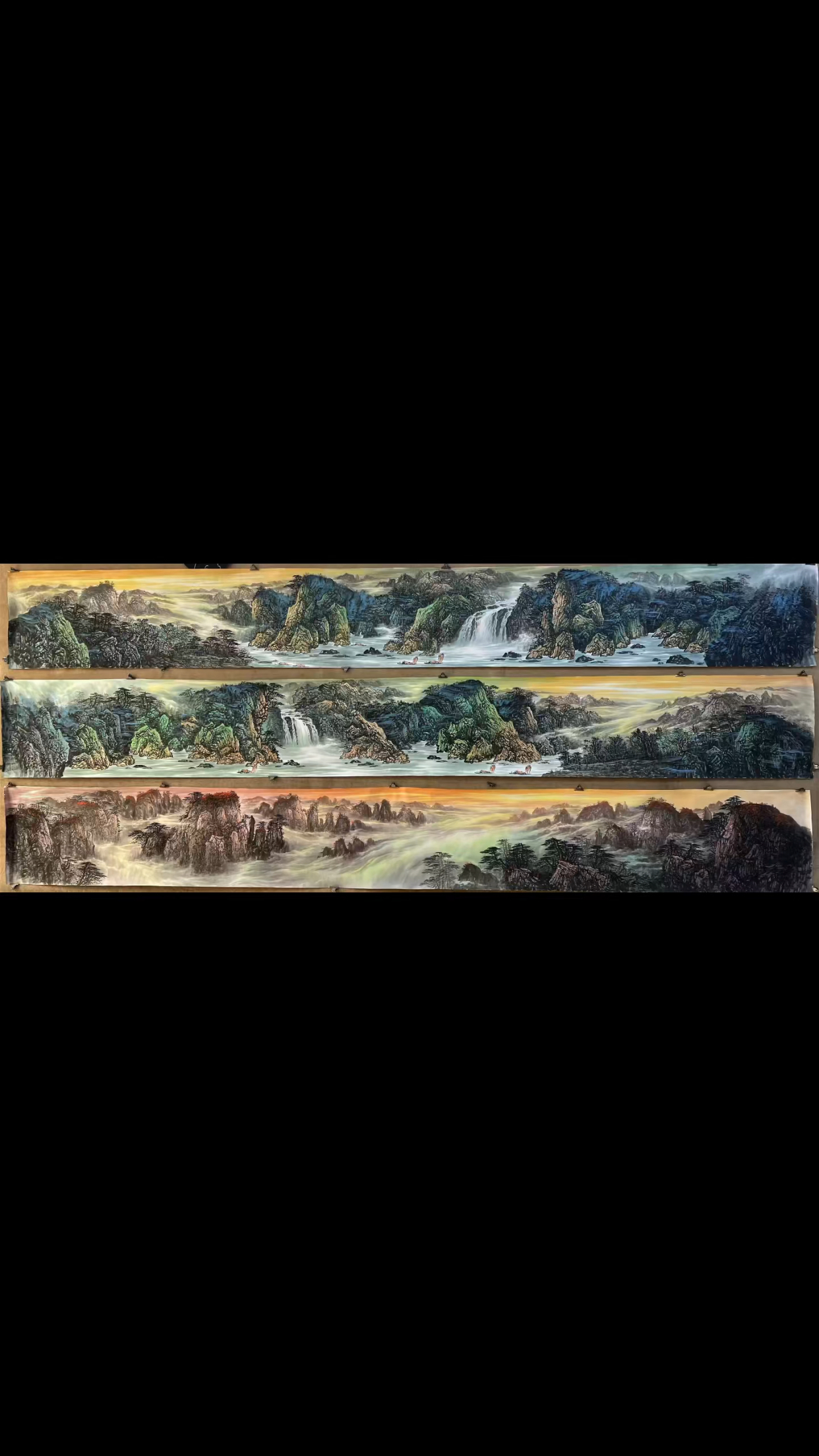 国画5米山水长卷,欢迎来直播间,有喜欢的留言