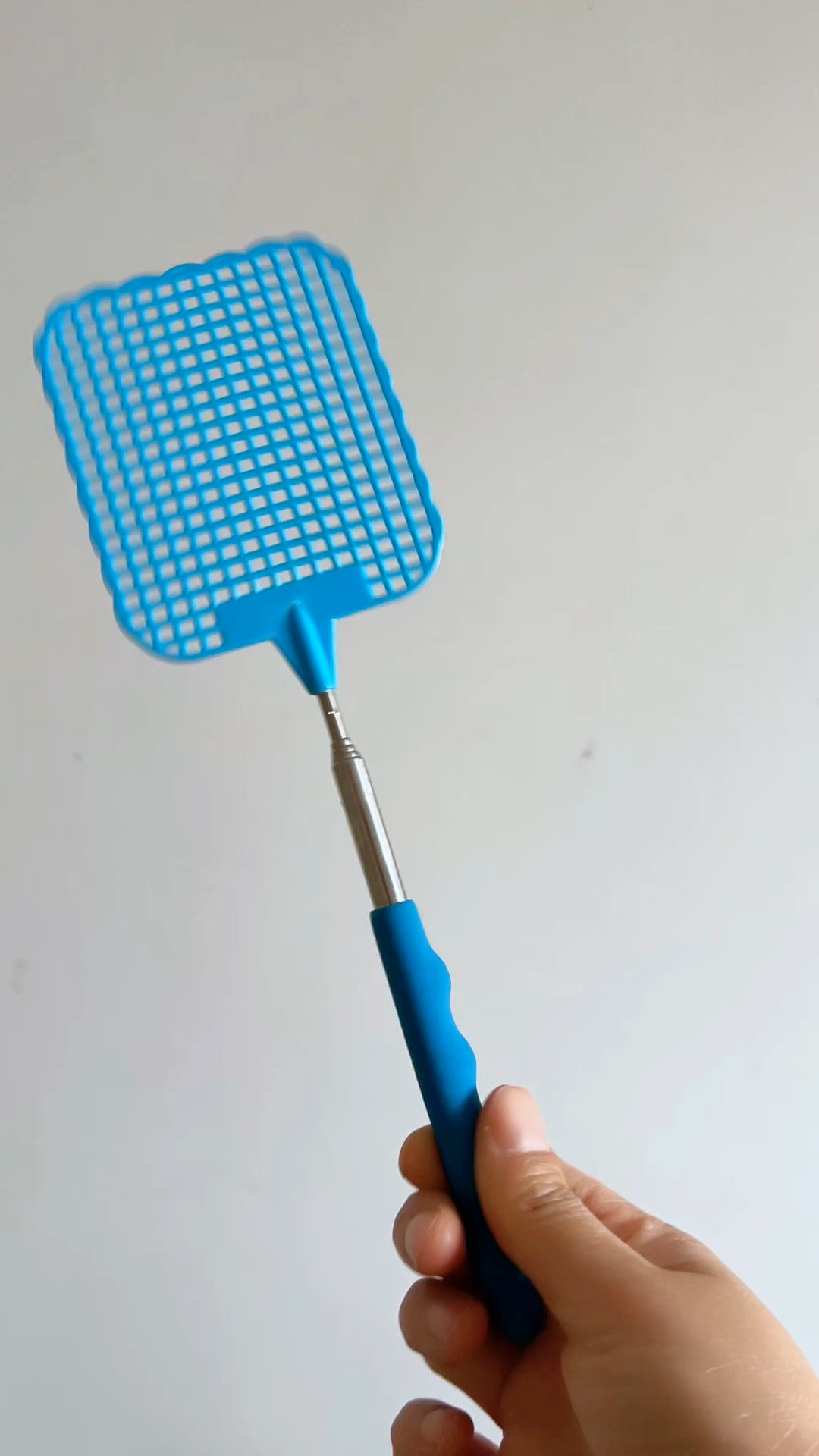 可伸缩苍蝇拍塑料拍加长铁杆手动打蚊子