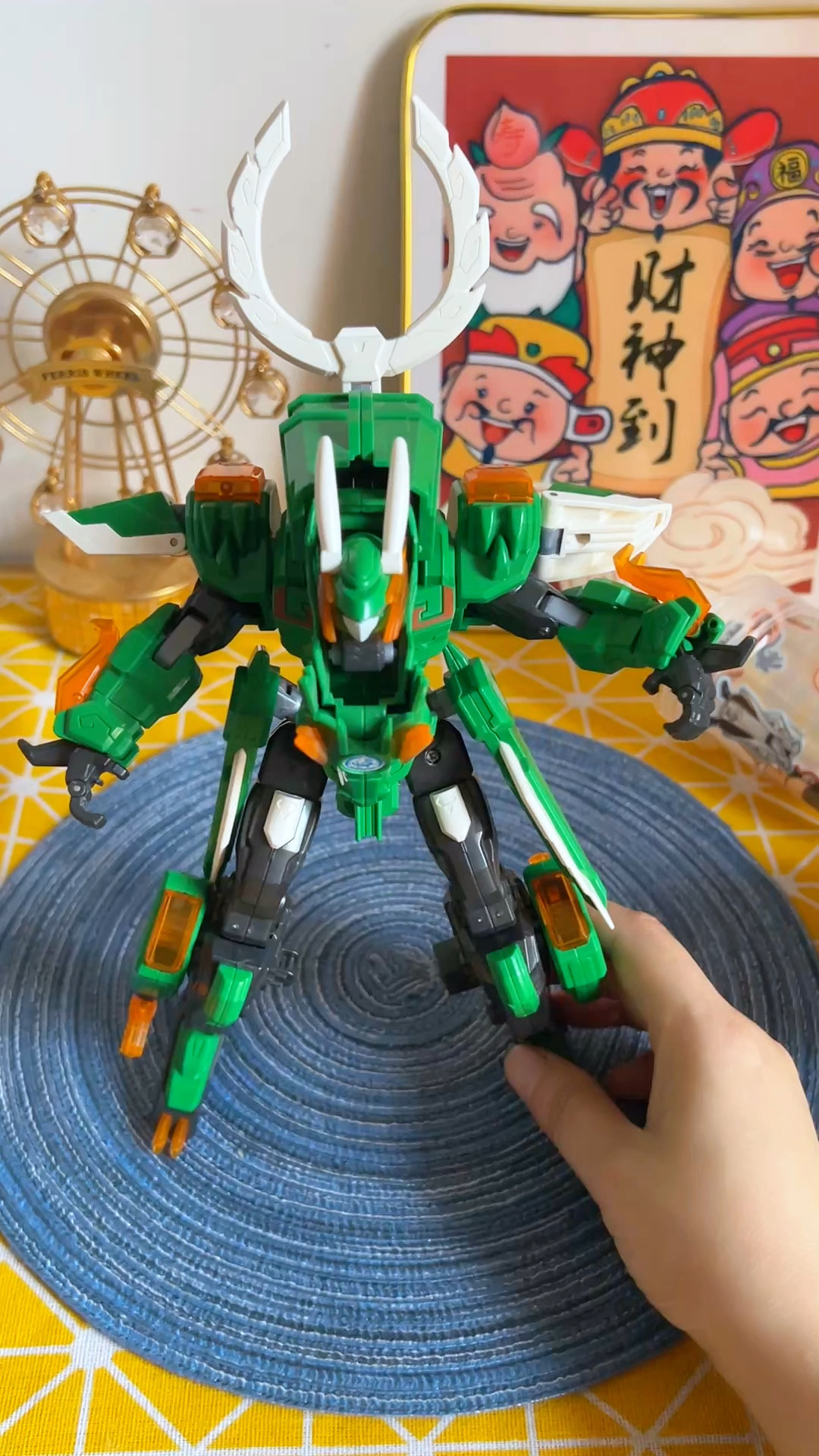 神兽金刚6地球之盾青龙金刚变形机器人