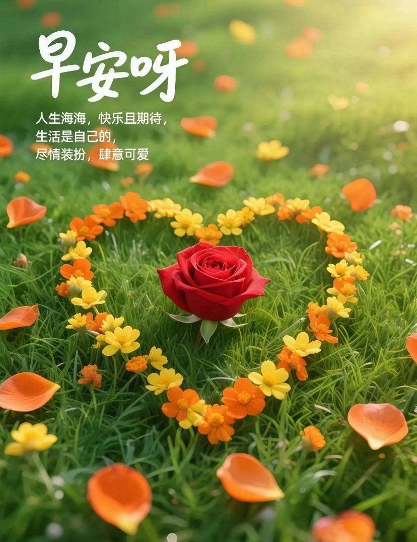 生活不是选择而是热爱 每一天都是全新的画布 用微笑勾勒,用努力