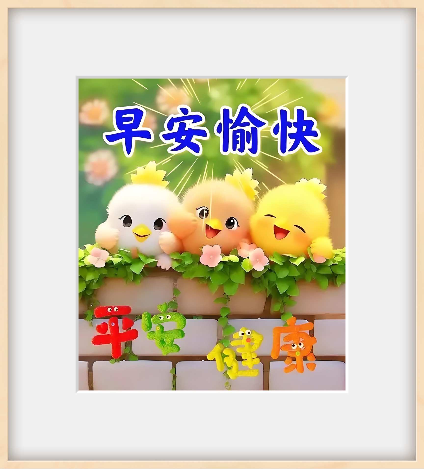 问候温暖了彼此的心灵. 祝福是我们共同的心声. 大家早上好!