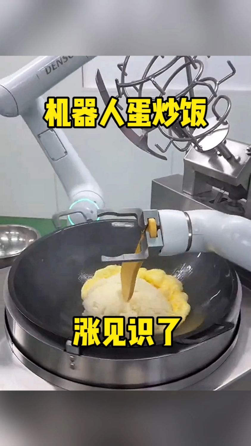 机器人蛋炒饭,涨见识了!
