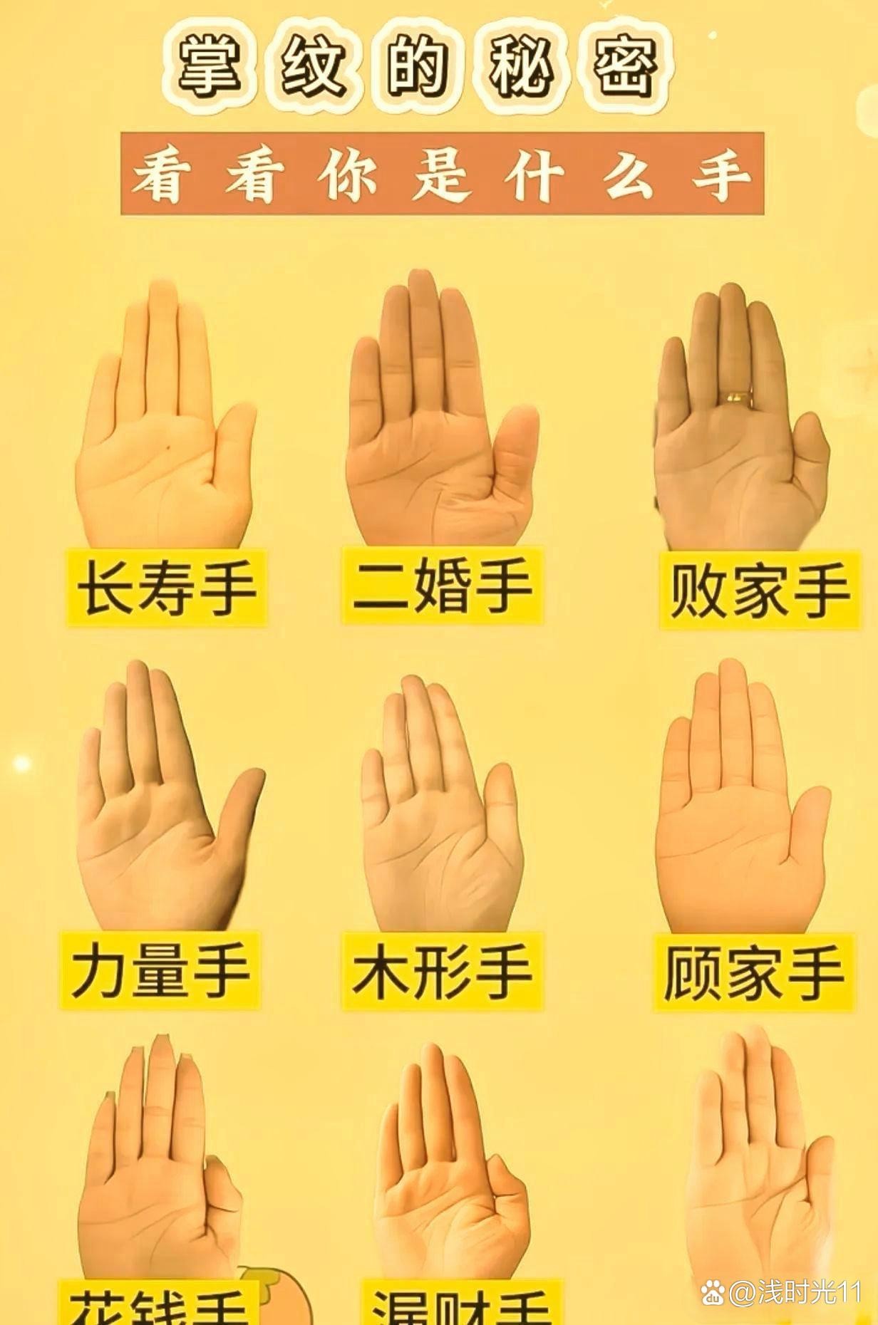 掌纹揭秘手相奥秘,看看自己是哪种