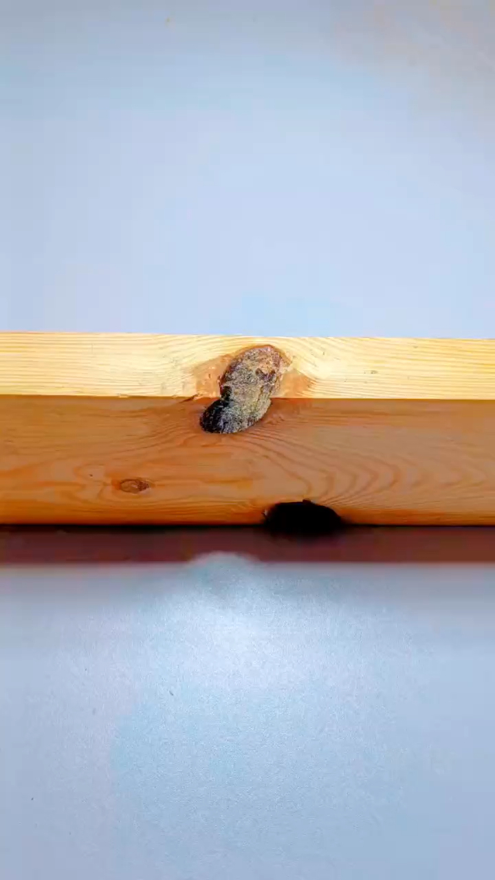 修补有留疤结的木头