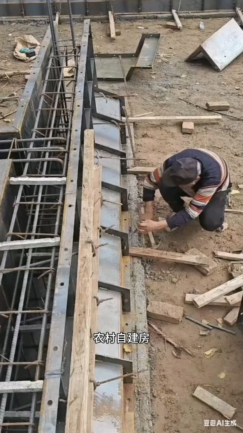 自建房地基梁钢模板 现浇地基圈梁钢模板 地基梁模具地基基梁钢模