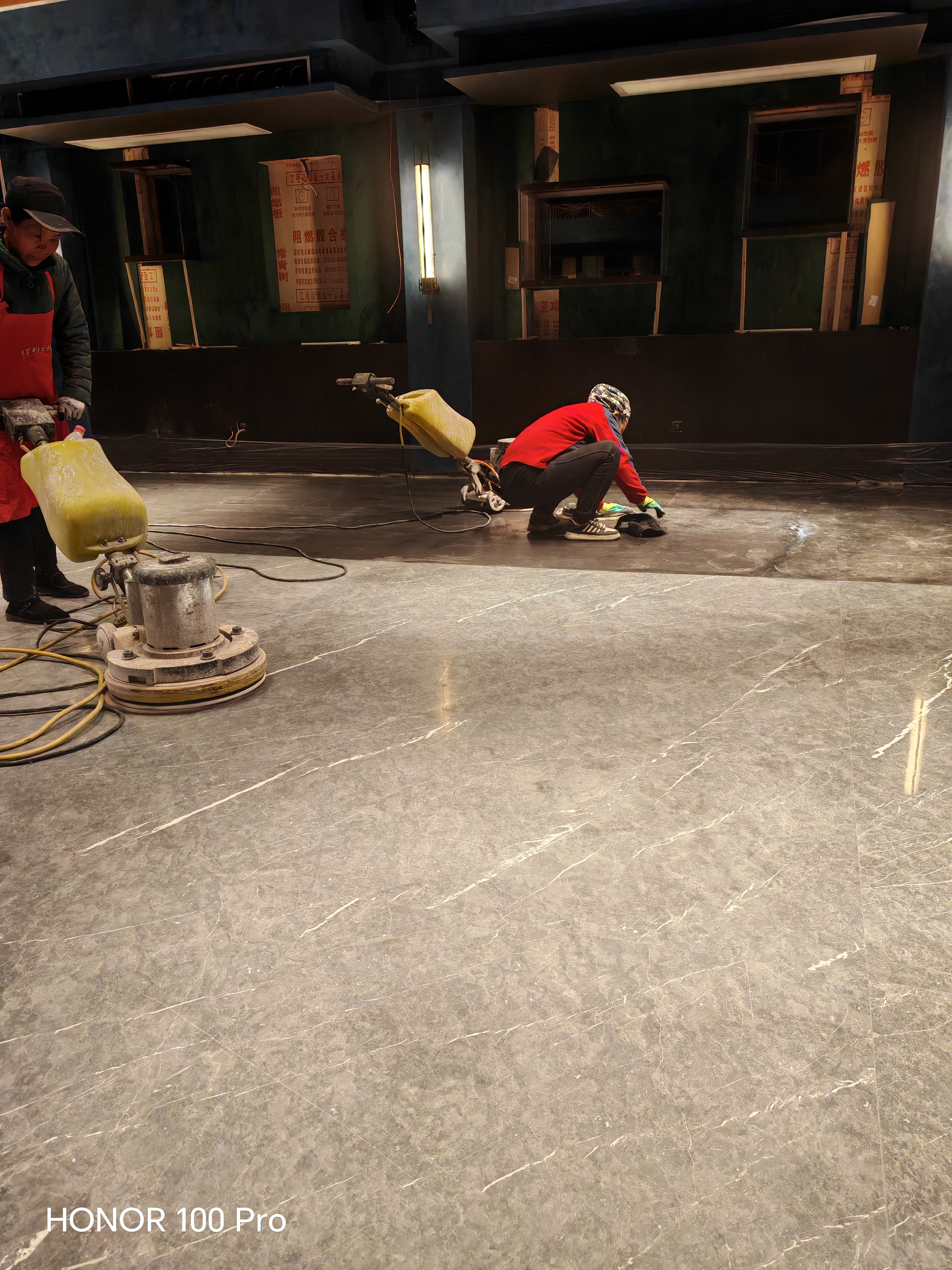 大理石结晶石材染色抛光养护