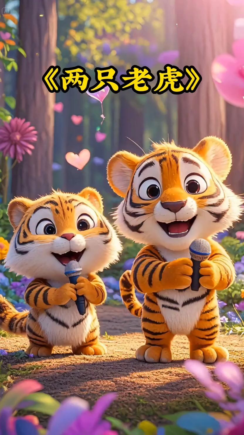 两只老虎两只老虎跑得快