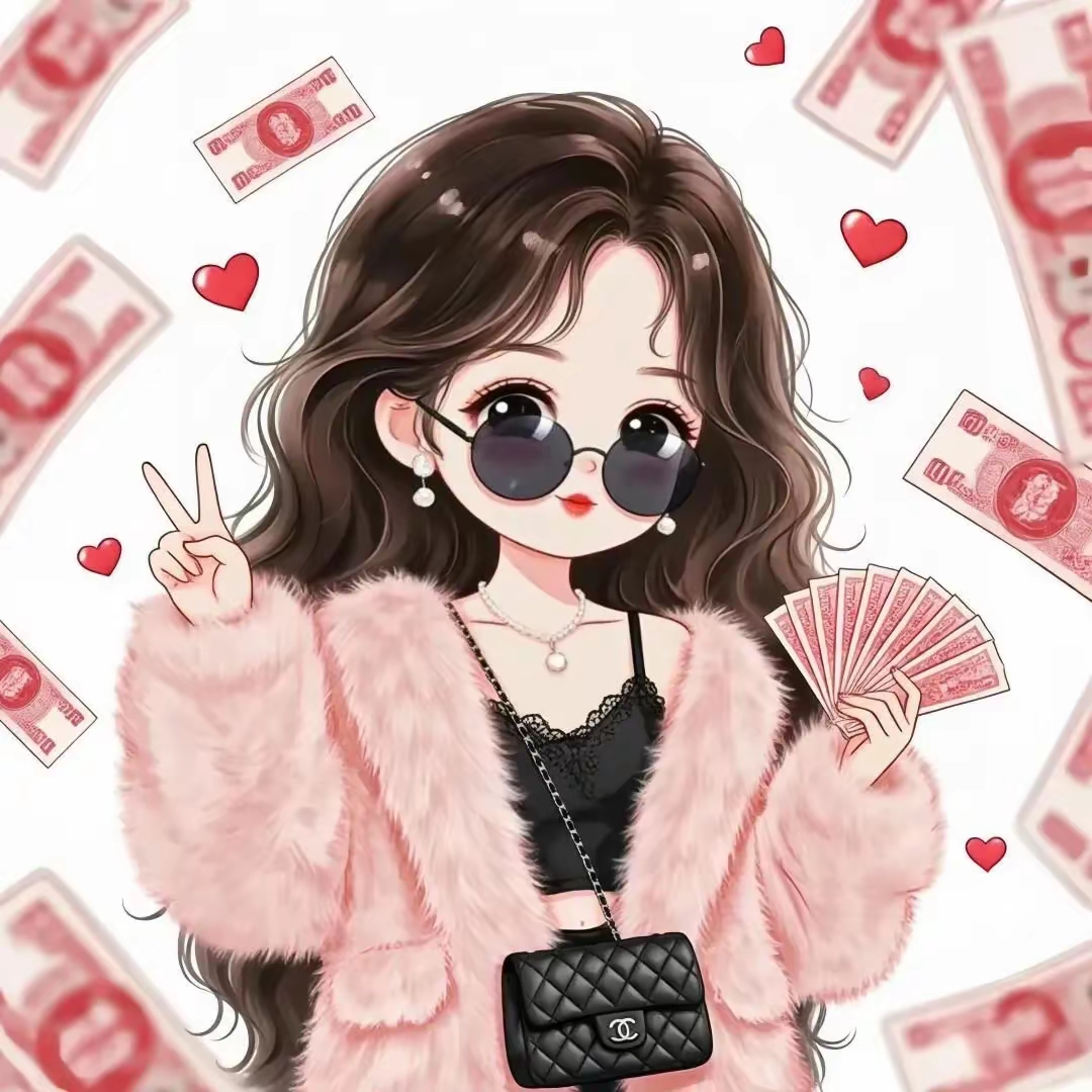 姐妹们,头像该换了!发财暴富挣它一个小目标