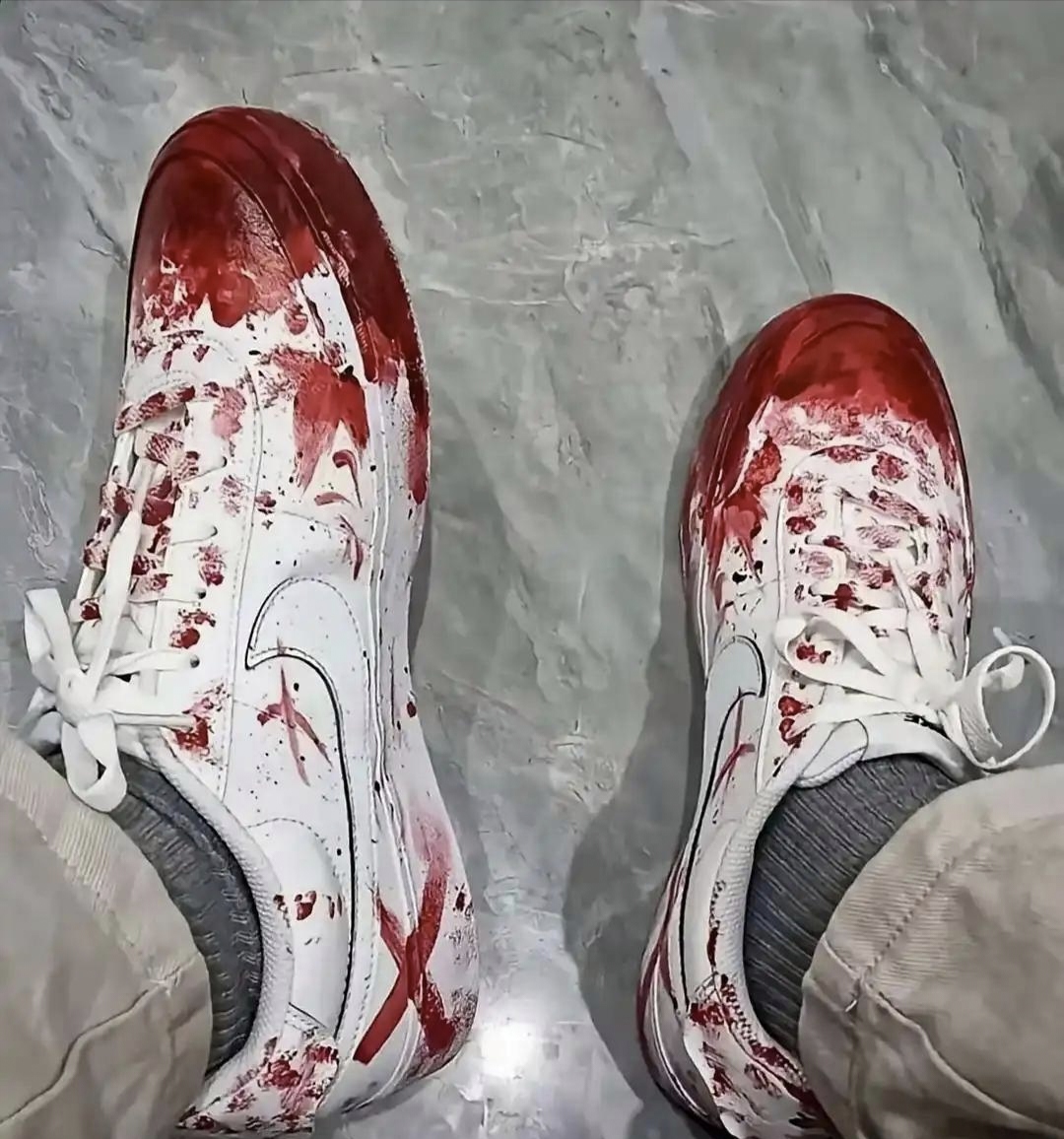 穿耐克被打