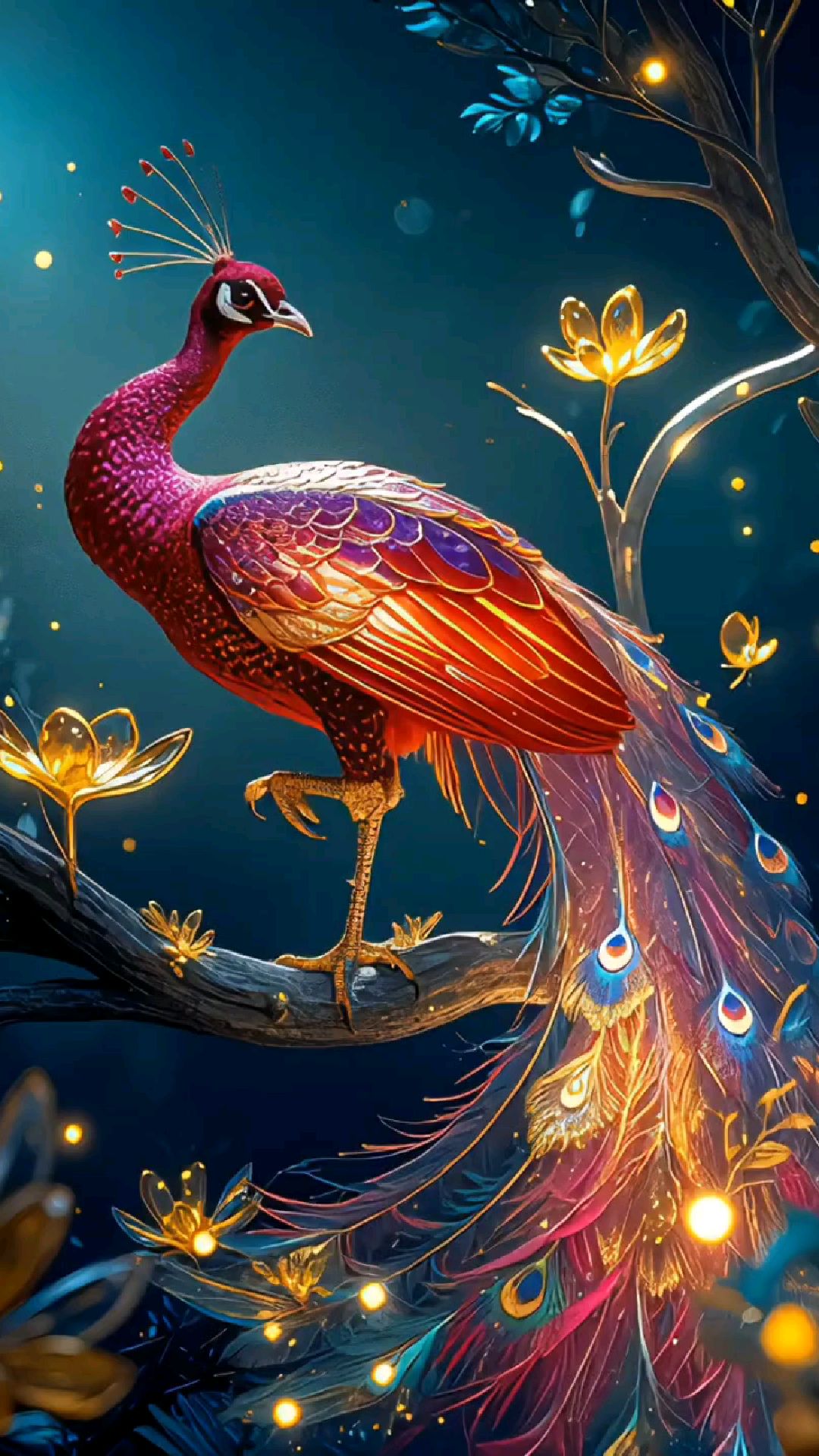 梦幻孔雀,华丽绽放