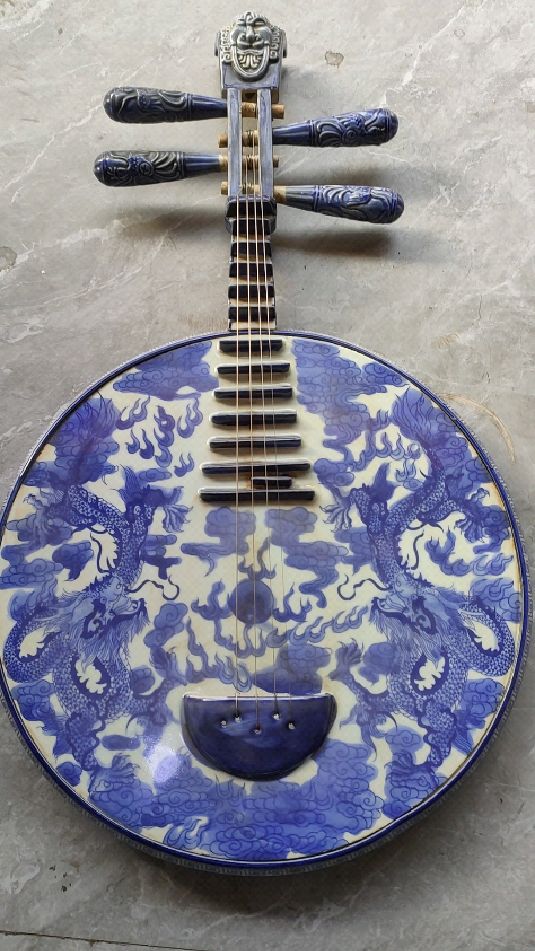 青花瓷的琵琶古琴