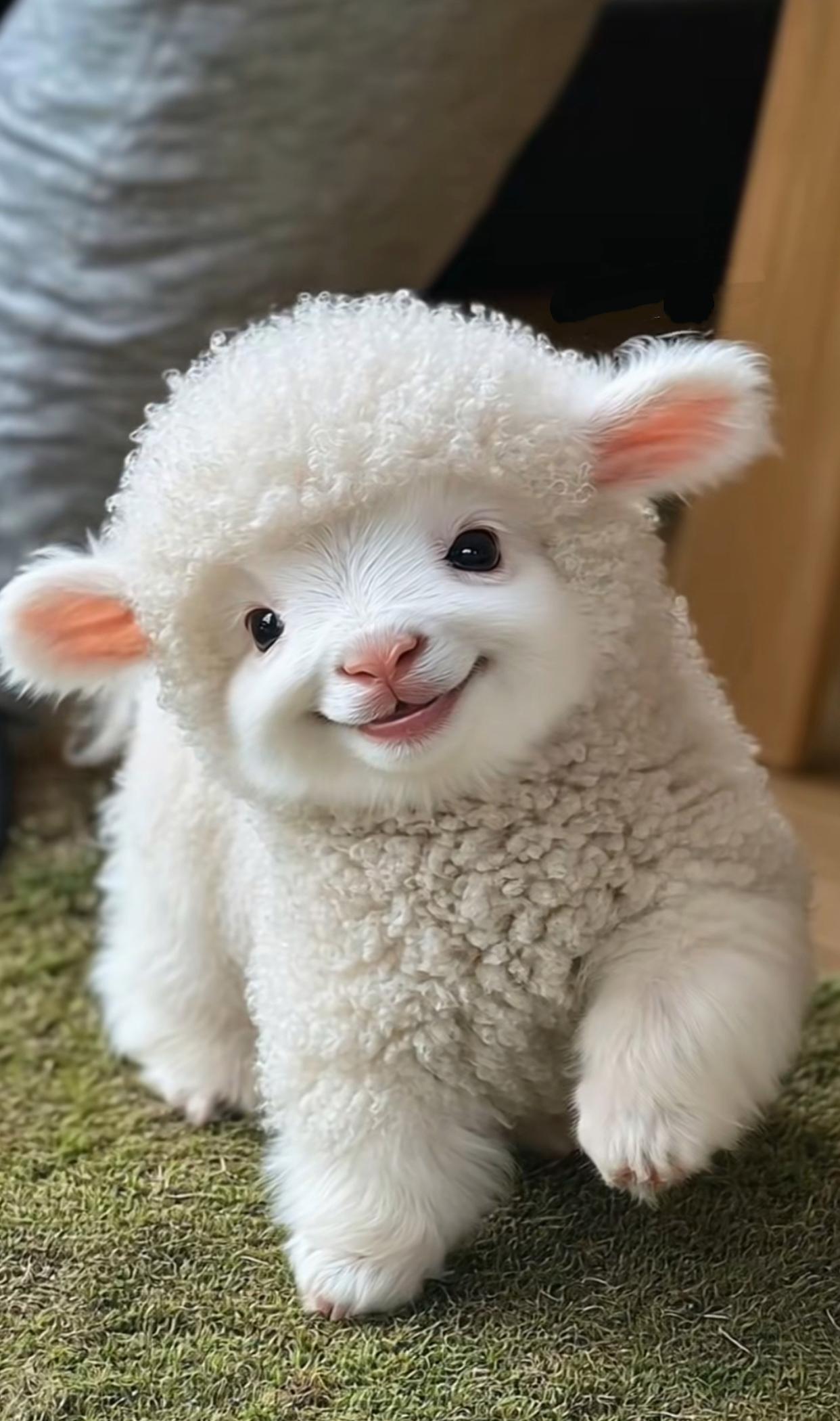 小羊可爱到犯规,心被它狠狠拿捏,好想养一只!