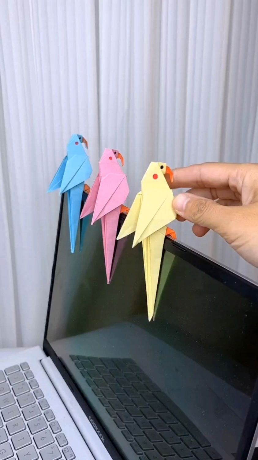 用纸折小鸟,喜欢的收藏学习吧