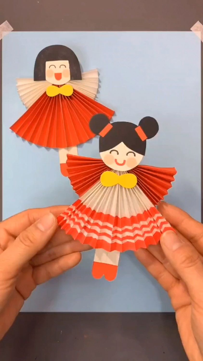 用纸折小女孩,喜欢的收藏