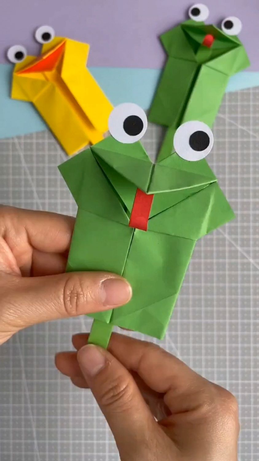 青蛙手工折纸,喜欢的收藏