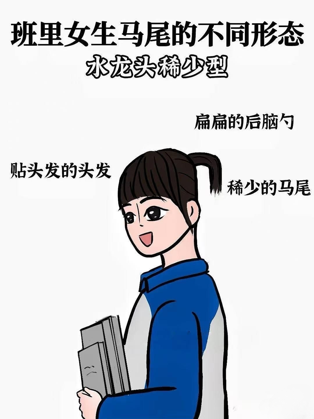 卷发蓬松高马尾梦中情马尾 短发炸毛马尾短发勉强扎成的马尾 水龙头