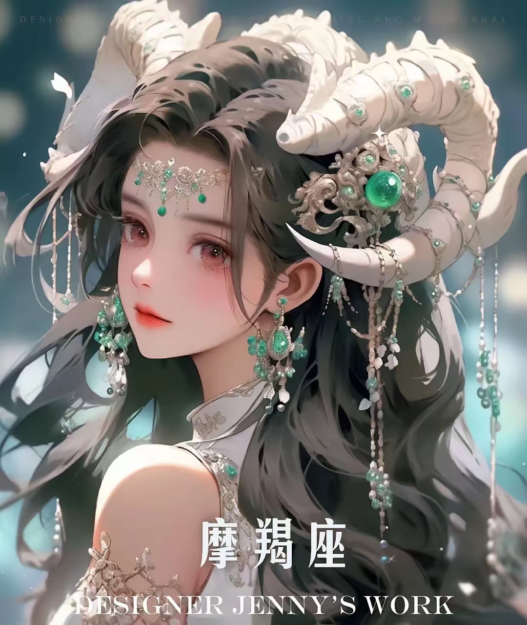 少女摩羯座最珍贵的10张古风图摩羯座唯美古风图片摩羯座女生动漫古风