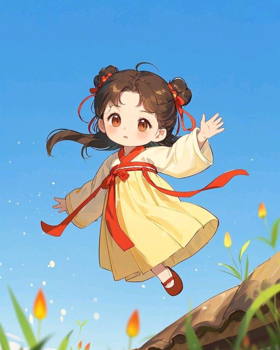 萌趣降临!汉服q版小美女贴纸惊艳来袭