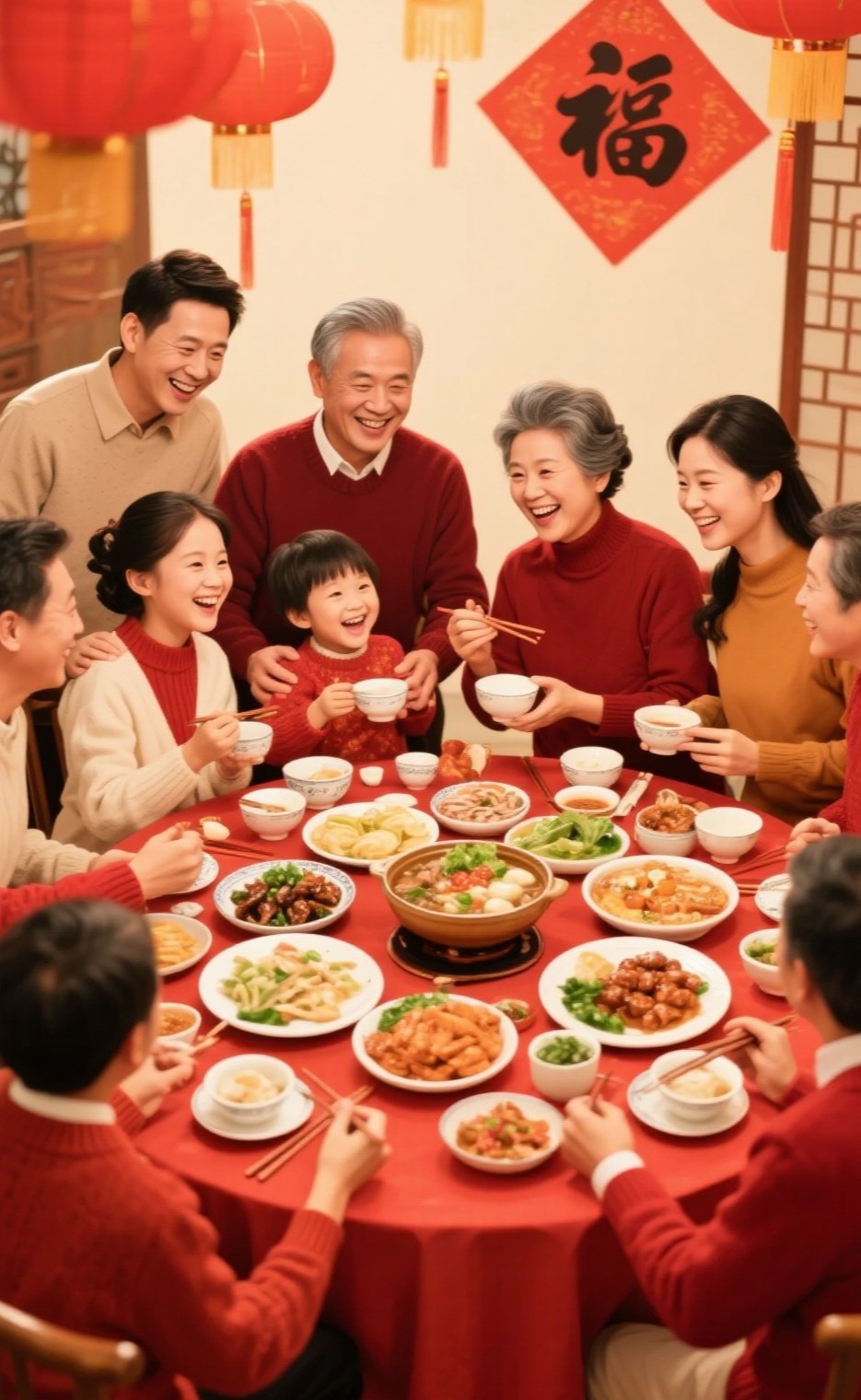 从家的角度看,春节是团圆的象征.当腊月的寒风渐起,漂泊在外的