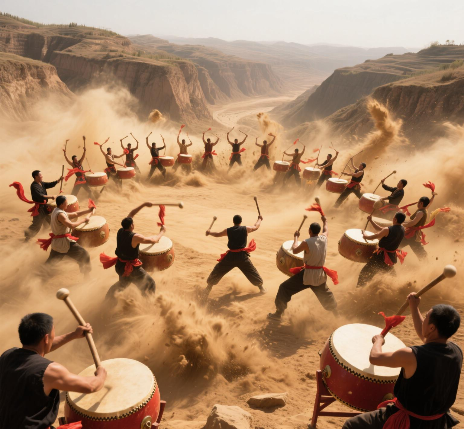 寻脉国风# 安塞腰鼓:奏响国风的激昂旋律