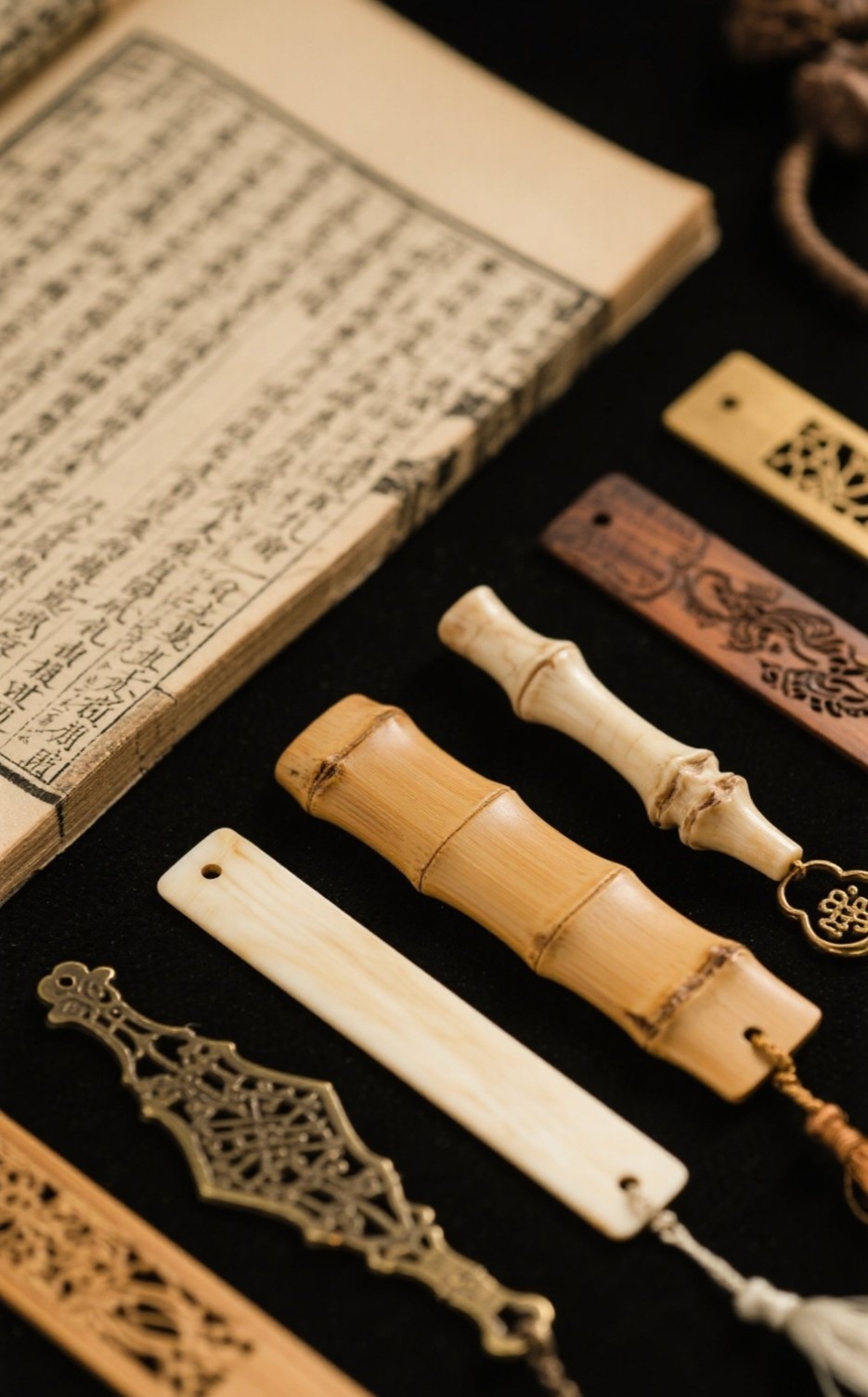 寻脉国风# 古籍书签里的翰墨遗韵