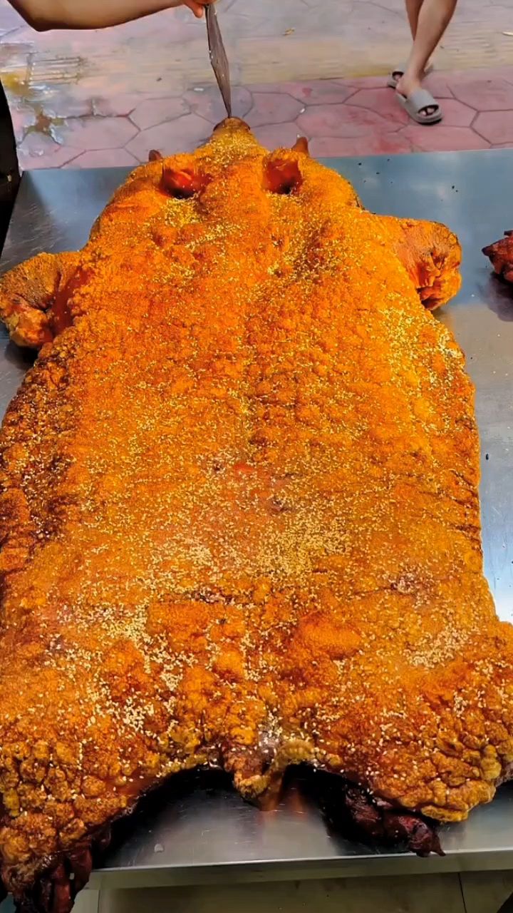 这么大的考脆皮猪