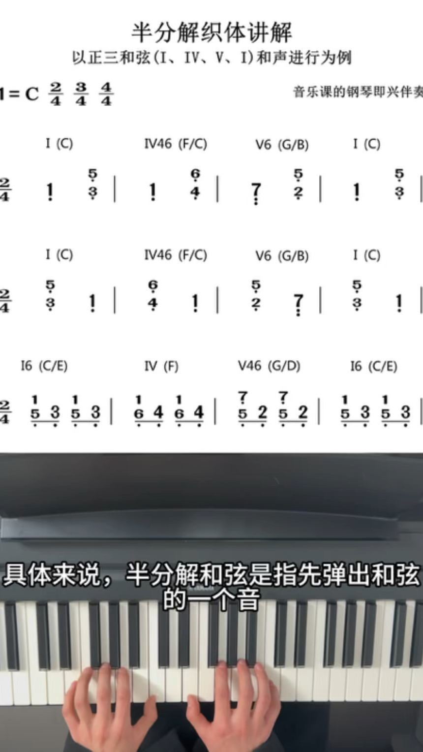 钢琴即兴伴奏织体图解图片